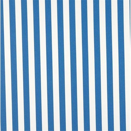 DESIGNER FABRICS Designer Fabrics B485 54 in. Wide Blue; Striped Indoor & Outdoor Marine Scotchgard Upholstery Fabric B485